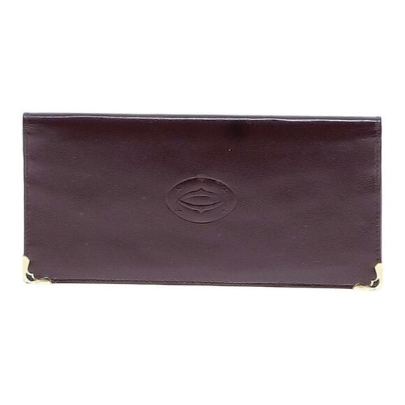 Cartier Burgundy Wallet - Picture 1 of 10